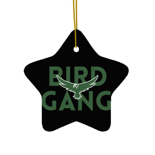 Bird Gang Bold Logo Design Ceramic Ornaments