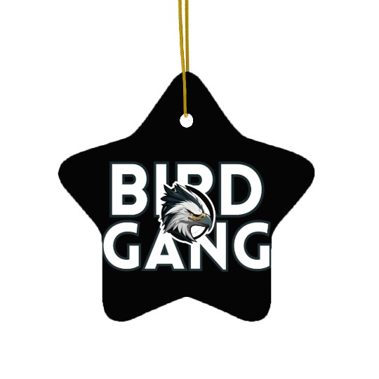 Eagle Head Bird Gang Logo Design Ceramic Ornaments