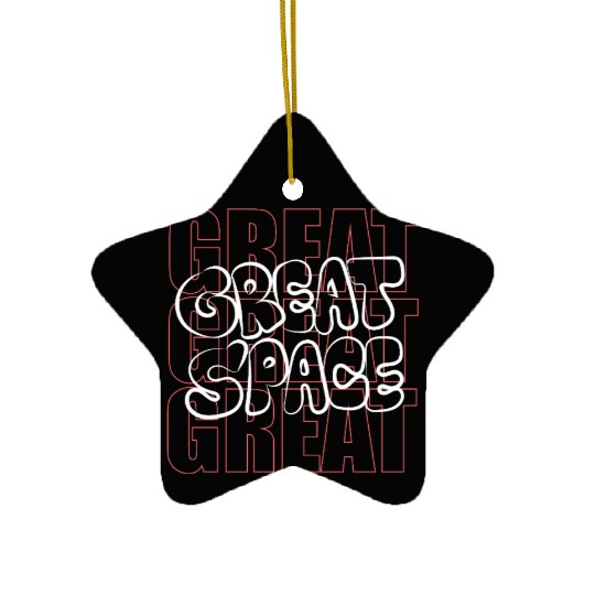 great space white 01 Ceramic Ornaments