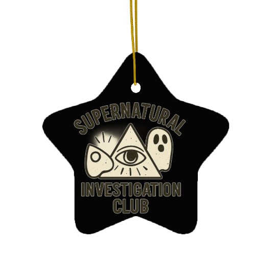 Supernatural Investigation Club Emblem Ceramic Ornaments