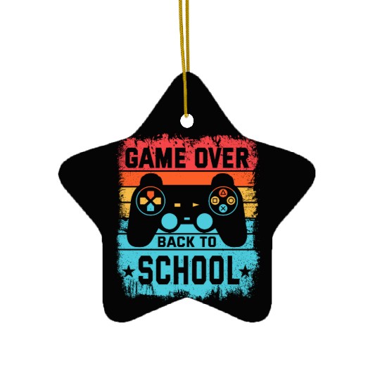 Game Over Back to School Ceramic Ornaments – Retro Gamer