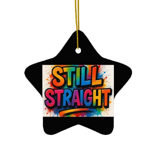 Still Straight Multi Colors Ceramic Ornaments
