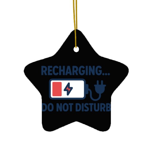 Recharging Do Not Disturb - Introvert	 Ceramic Ornaments