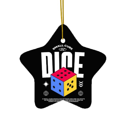 Dice Ceramic Ornaments | Funny Board Game & RPG Dice