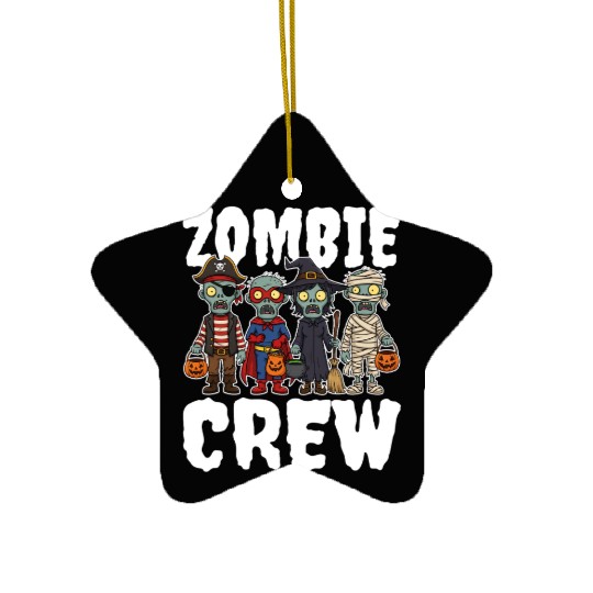 ZOMBIE CREW - ZOMBIE HALLOWEEN Ceramic Ornaments
