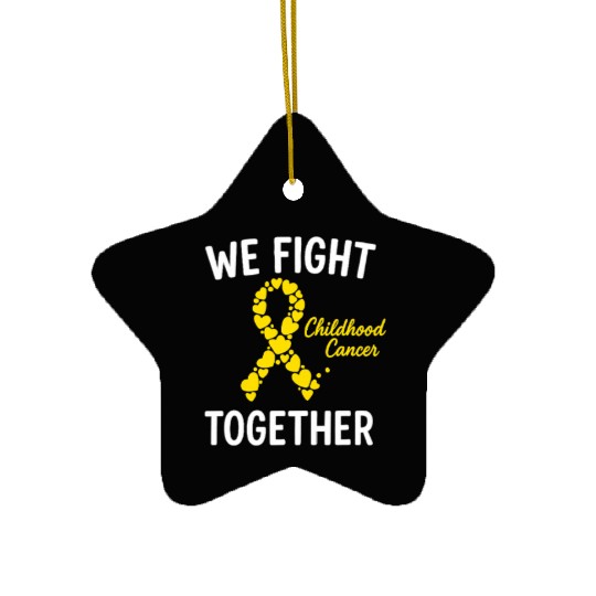 Childhood Cancer Awareness Ceramic Ornaments