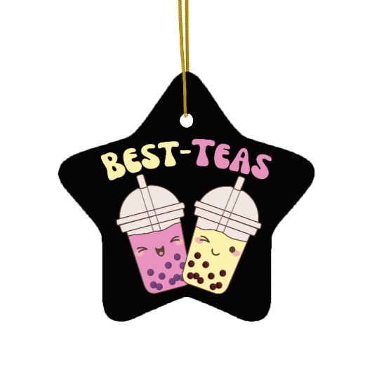 Best-Teas Cute Kawaii Bubble Tea Boba Tea Ceramic Ornaments