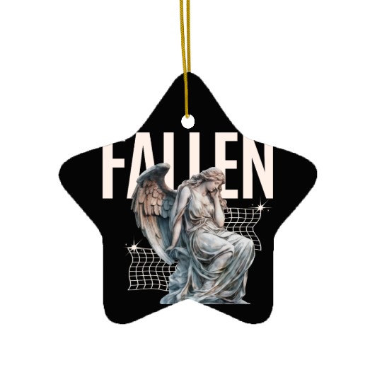 Reflective Angel Sculpture Design Ceramic Ornaments