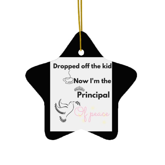 Peaceful Dove with Empowering Message Ceramic Ornaments