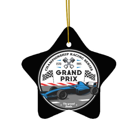 Racing Grand Prix Circle 1995 Ceramic Ornaments
