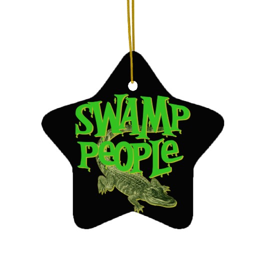 Swamp People Alligators Ceramic Ornaments
