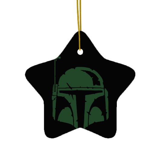 Boba Fett Helmet Worn Ceramic Ornaments