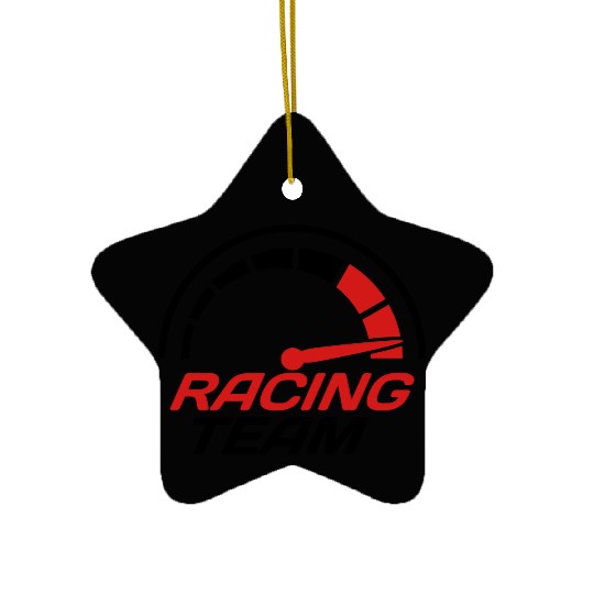 Racing team speedometer quick lawn Ceramic Ornaments