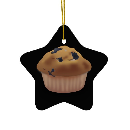 Blueberry Muffin Ceramic Ornaments