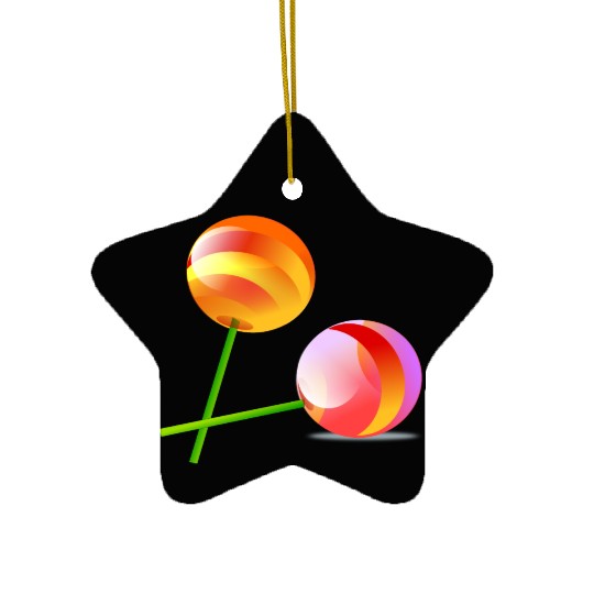 lollipop Ceramic Ornaments
