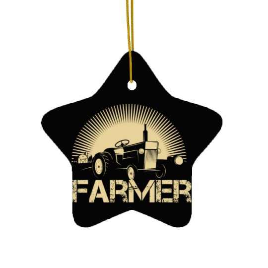 Farmer piglet farmer dirty farmer farmer farmers Ceramic Ornaments