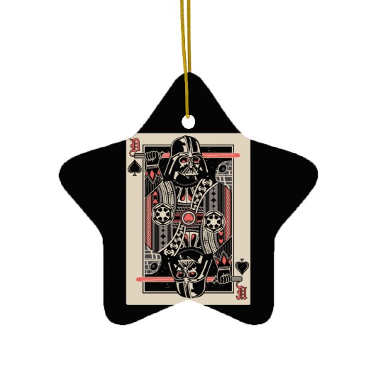 Star wars poker cards lover Ceramic Ornaments