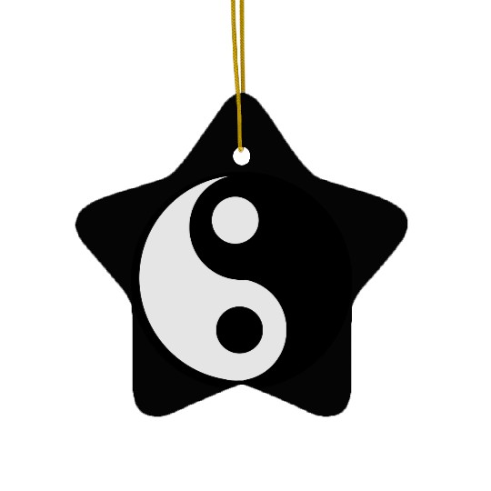 jing jang (Ying Yang) Ceramic Ornaments