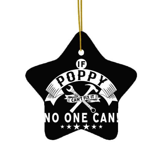 IF POPPY CAN'T FIX IT! Ceramic Ornaments
