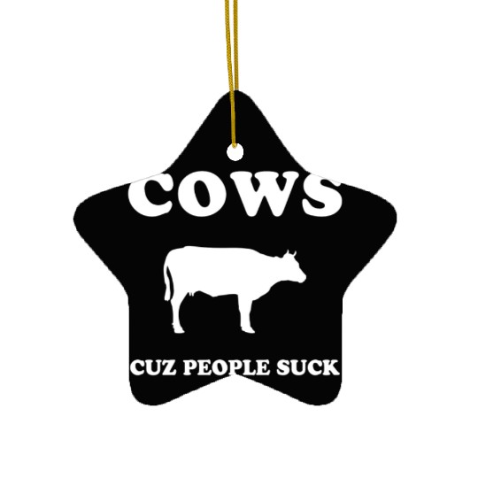 cows politics, cows vegetarian, farming cow Ceramic Ornaments