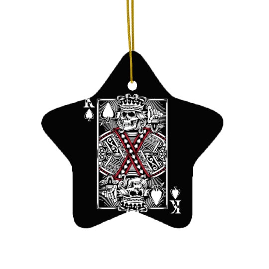 King Of Hearts Ceramic Ornaments