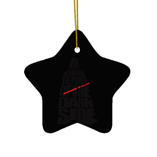 Cool Star Wars Darth Vader typography Ceramic Ornaments