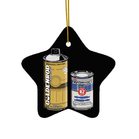 Funny Star Wars r2d2 and c3p0 parody Ceramic Ornaments