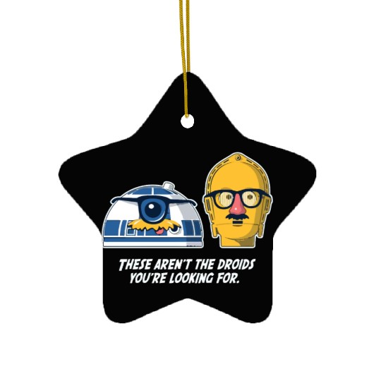 Funny Star Wars droids comic Ceramic Ornaments