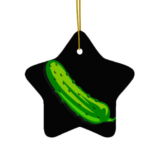 It's a giant pickle Ceramic Ornaments