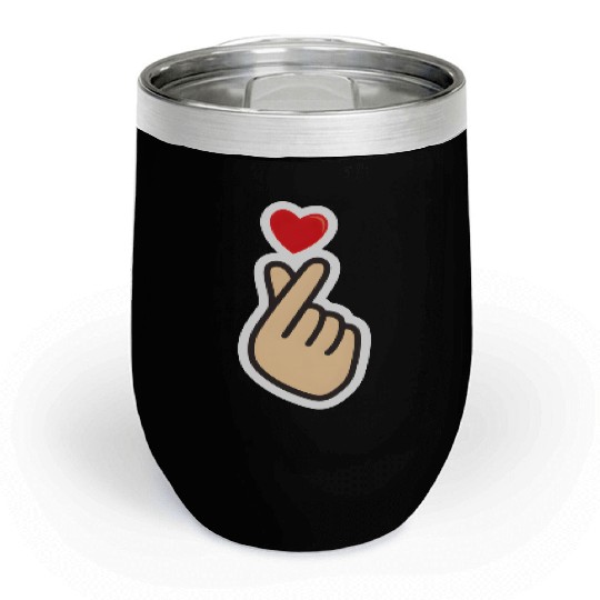 bts love hand Chill Wine Tumblers