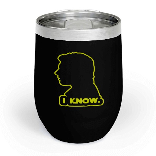Han Solo - I Know. Design Chill Wine Tumblers