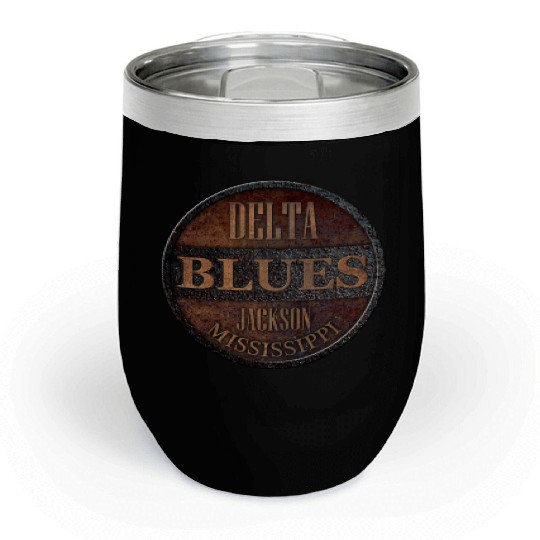 rusty delta blues jackson Chill Wine Tumblers