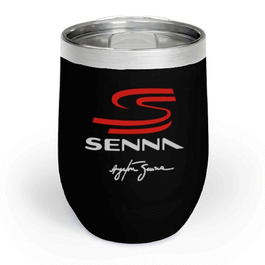 ayrton senna logo Chill Wine Tumblers