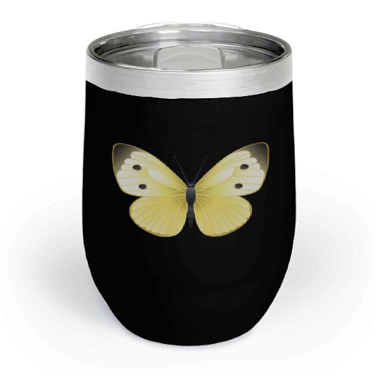 Mountain clouded yellow Chill Wine Tumblers