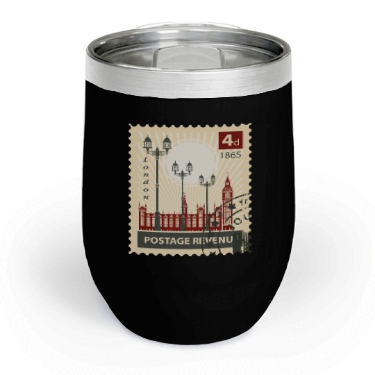 london stamp Chill Wine Tumblers