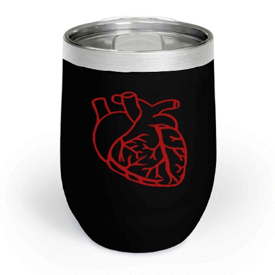 Anatomical heart Chill Wine Tumblers