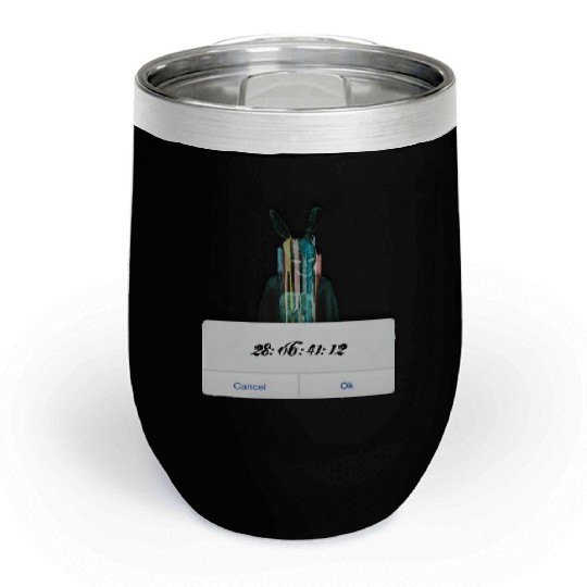 DONNIE DARKO COUNT DOWN TIME ALERT WITH BUNNY MAN Chill Wine Tumblers