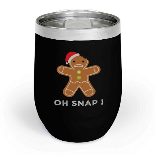 Gingerbread - Oh Snap gingerbread Chill Wine Tumblers