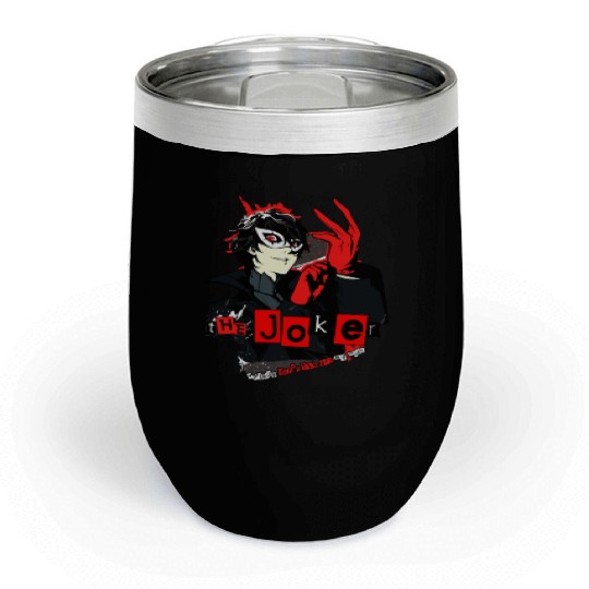 Persona 5 joker Chill Wine Tumblers