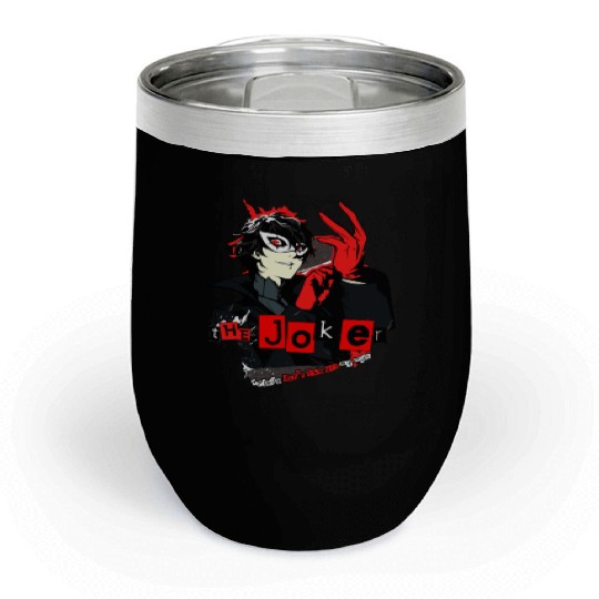 Persona 5 joker Chill Wine Tumblers