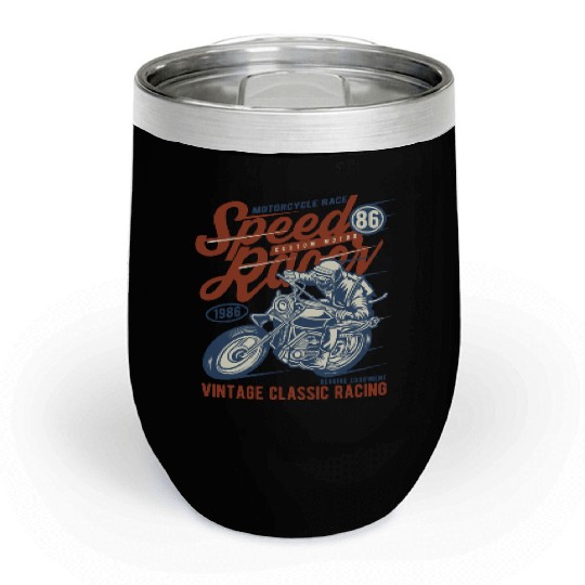 Speed Racer Vintage Classic Racing Chill Wine Tumblers