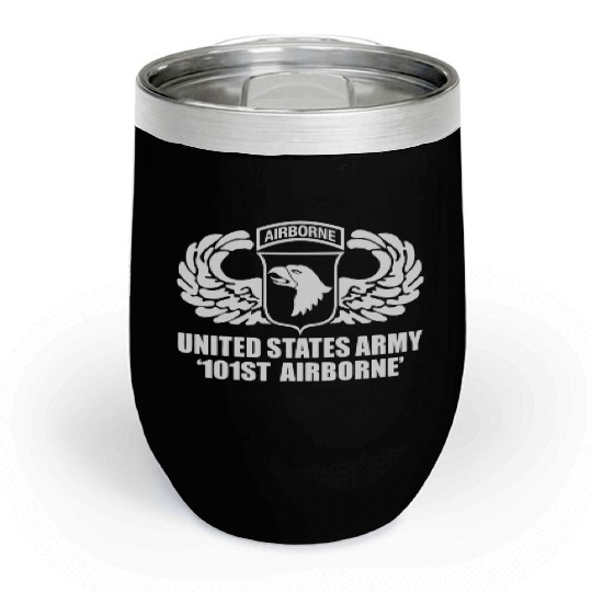 US Army 101st Airborne Wing Chill Wine Tumblers