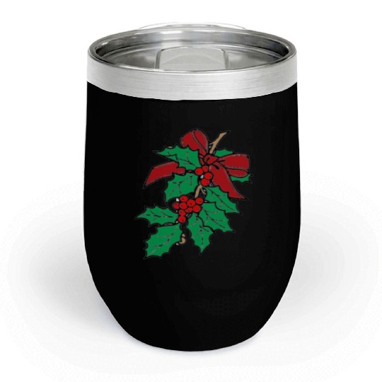 Mistletoe Chill Wine Tumblers