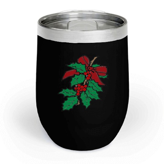 Mistletoe Chill Wine Tumblers