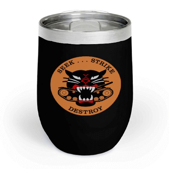 M18 HELLCAT Tank Destroyer Chill Wine Tumblers