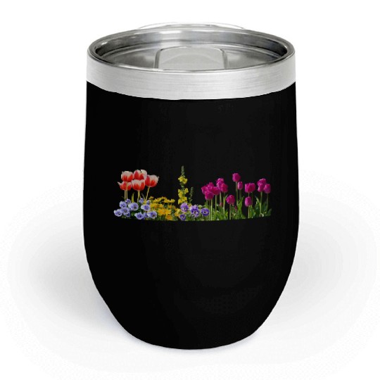 pansy stiefmuetterchen blumen flowers tulpen tulip Chill Wine Tumblers