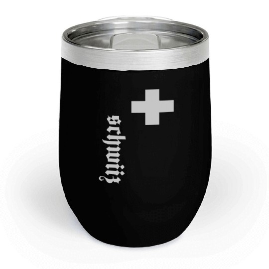 Fan Swiss Cross Switzerland New Chill Wine Tumblers