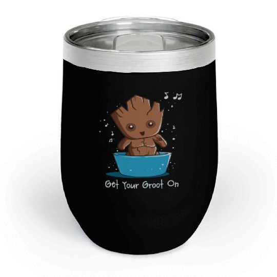 Get Your Groot On Chill Wine Tumblers