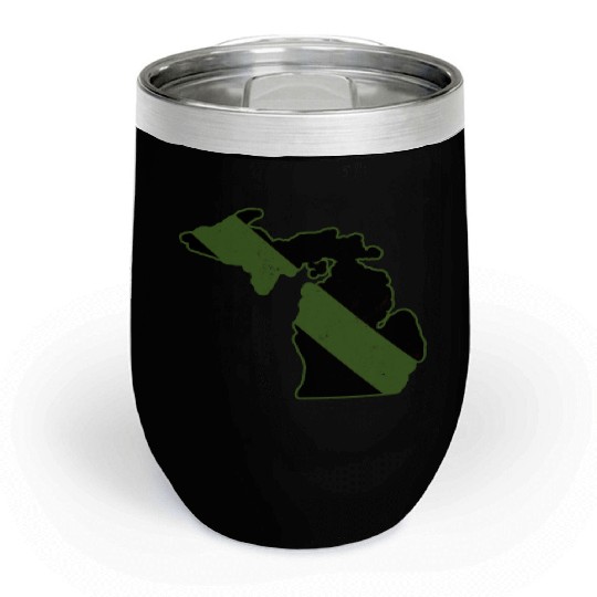 Game Warden CBP Michigan Border Patrol Park Ranger Chill Wine Tumblers