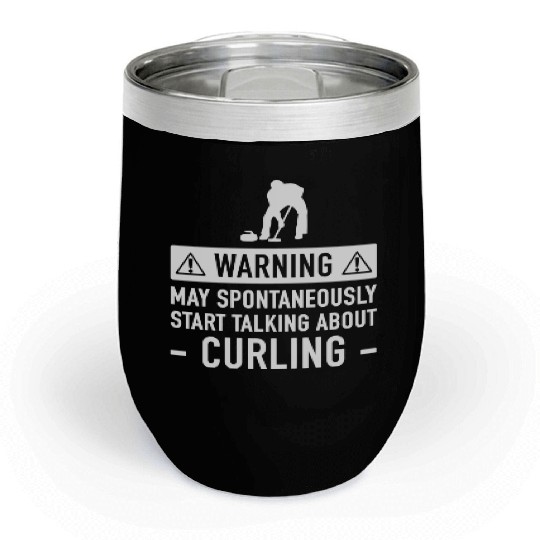 Movie - funny curling for men or women Chill Wine Tumblers